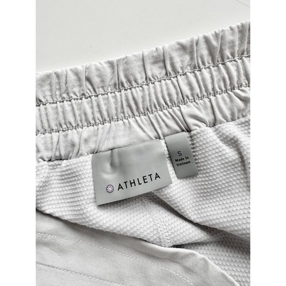 ATHLETA Stellar Fog Grey EuroLuxe Power Mesh Lined Golf Skort Shorts, Size S - Picture 13 of 16